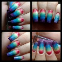 NOTD - Rainbow Ombre
